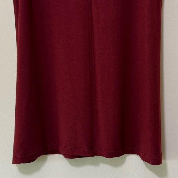 Flax Red Burgundy V Neck Tank Top Tunic Size Small - Picture 6 of 9